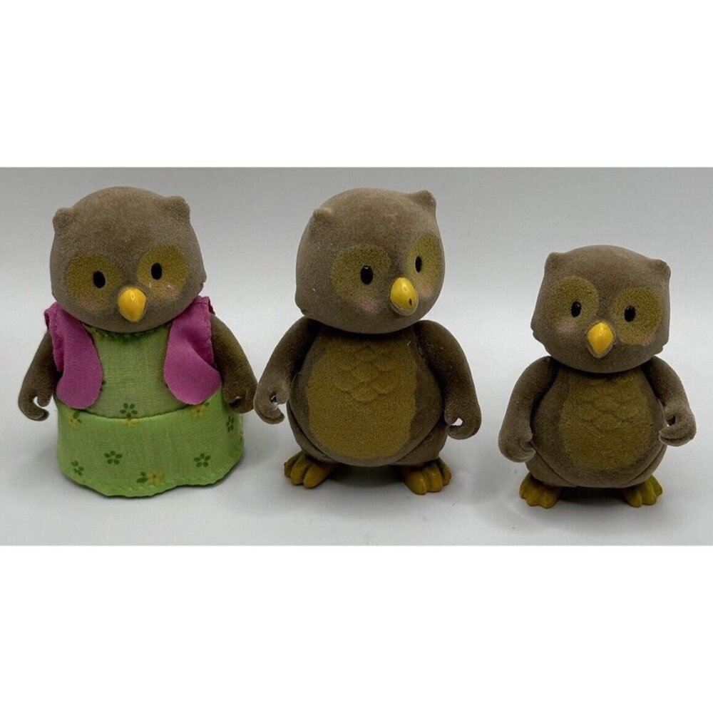 Li’l Woodzeez Whooswhoo Owl Family 3 Piece Set‎